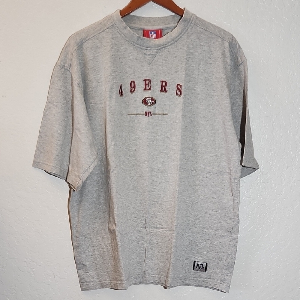 NFL Vintage 49ers Men's T-Shirt Short Sleeve Gray XL